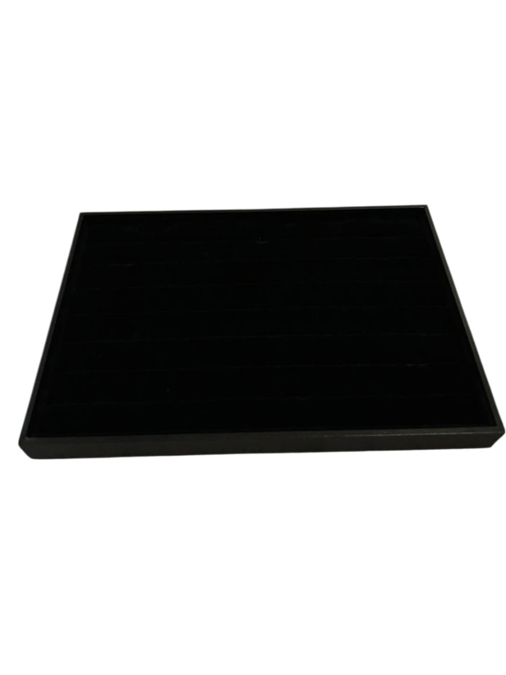 Black Velvet Ring Display Trays — Set of 3